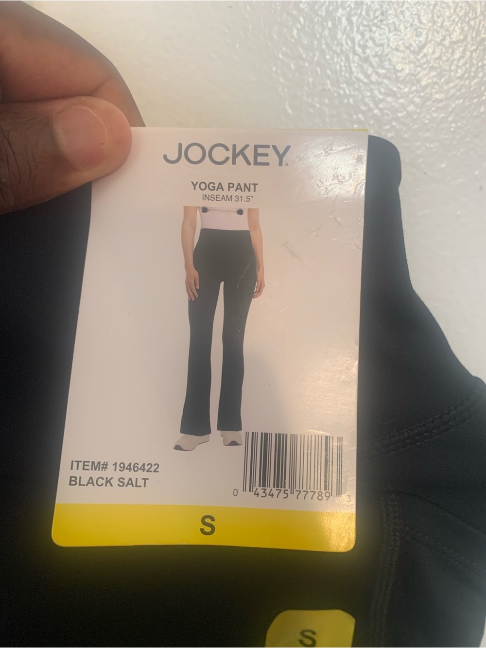 Jockey Black Boot Cut Yoga Pants